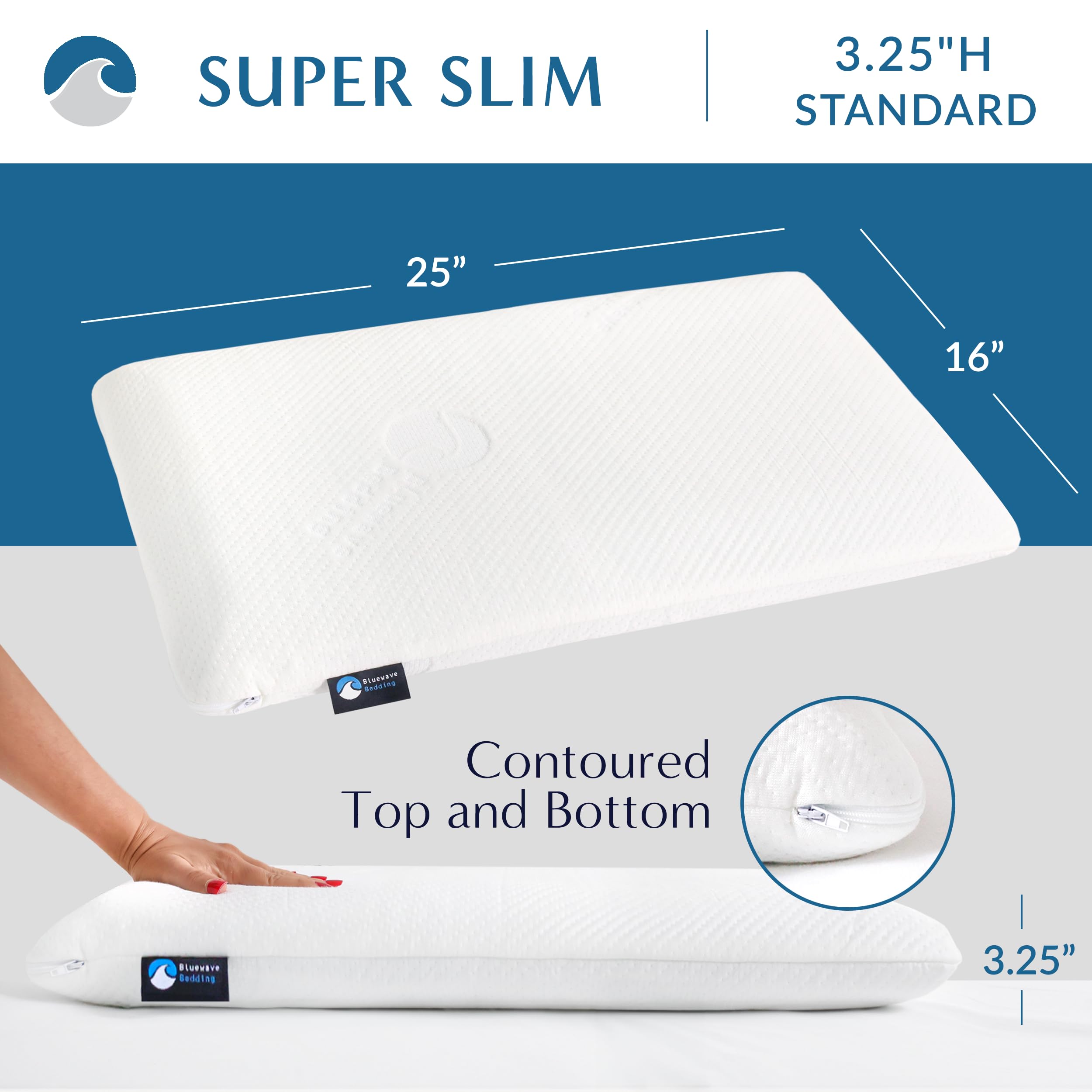Gel memory foam with cooling channels for cooler sleep.