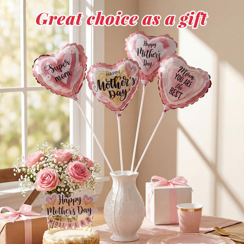 Blueweenly pink heart balloons kit with 60 pieces for festive decorating.