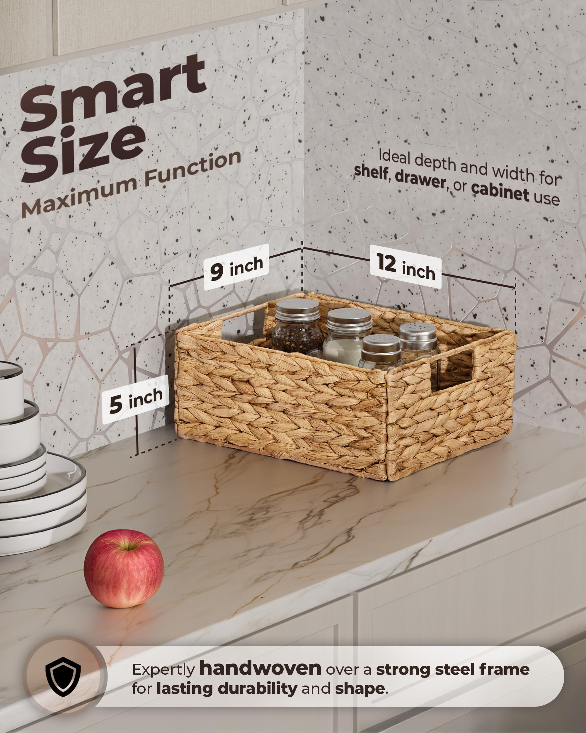BLUEWEST six-piece basket set ready for versatile home organization