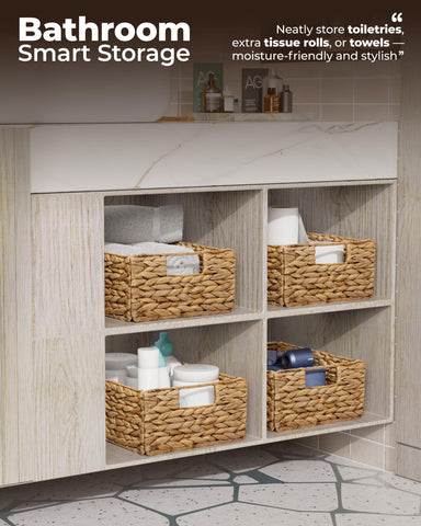 BLUEWEST laundry storage basket used for open laundry organization