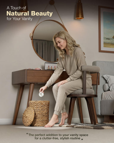 BLUEWEST multiuse wicker bin for waste, laundry, or storage