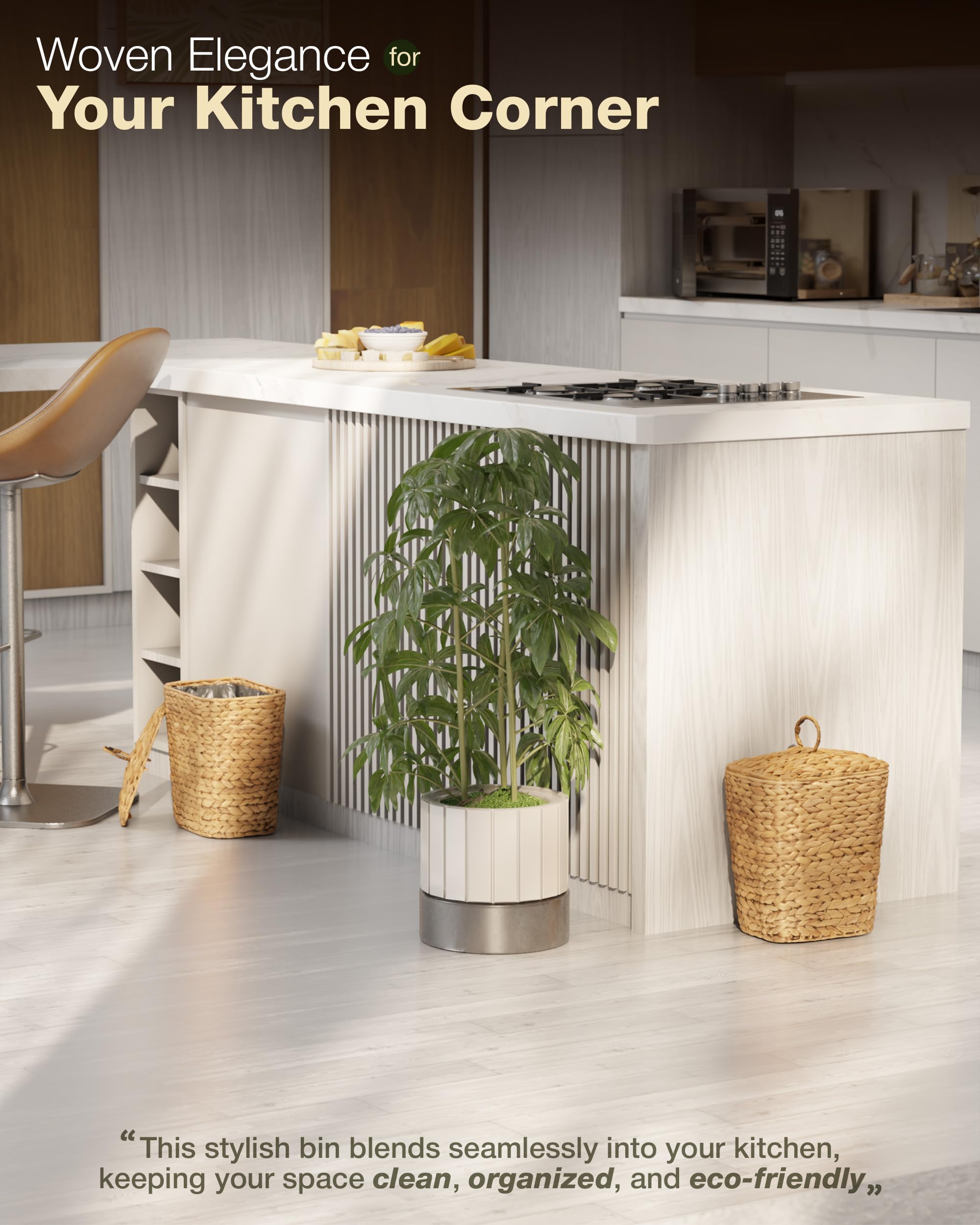 Bluewest natural woven design, complements modern and rustic interiors.
