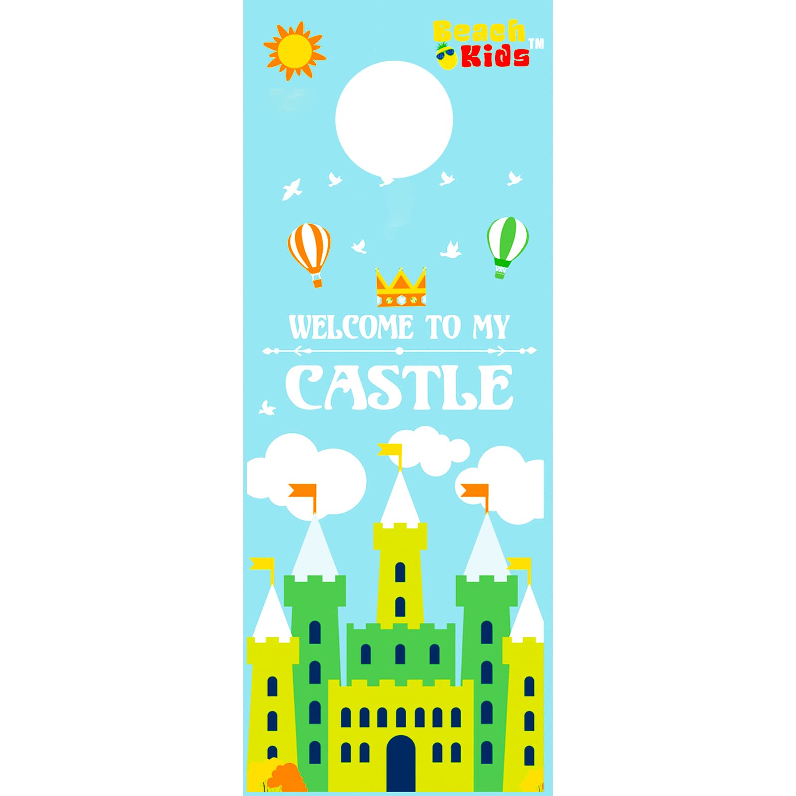 Bluey stickers and door hanger add playful room decor.