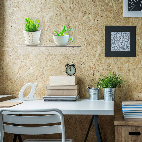Blulu corner shelves add modern style and accessibility