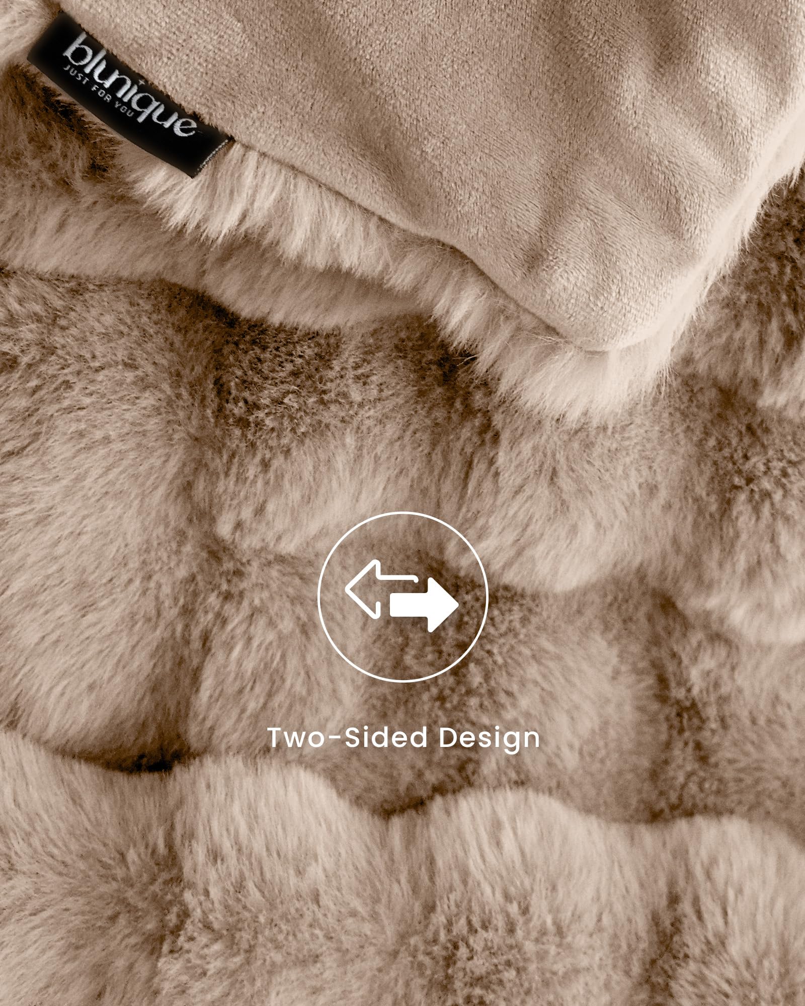 Blunique bedroom decor blanket draped on a bed for warmth