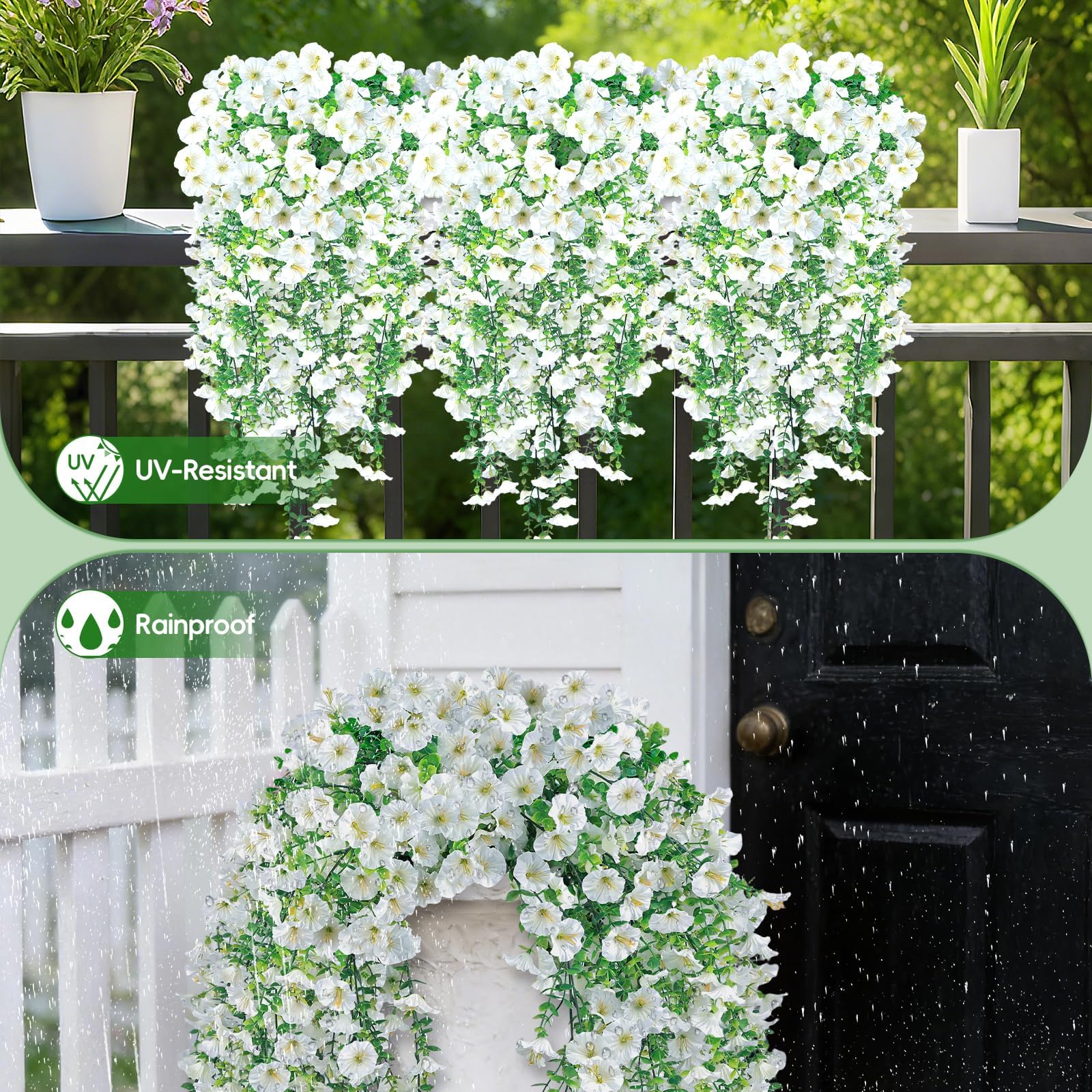 Blurap morning glory white leaves show vein detail for realistic foliage.