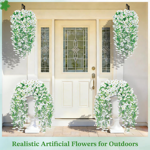 Blurap porch decor blooms brighten entrances with outdoor-friendly charm.