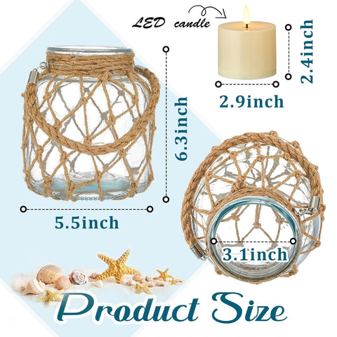 Blushtier two-pack lanterns provide versatile decorative lighting.