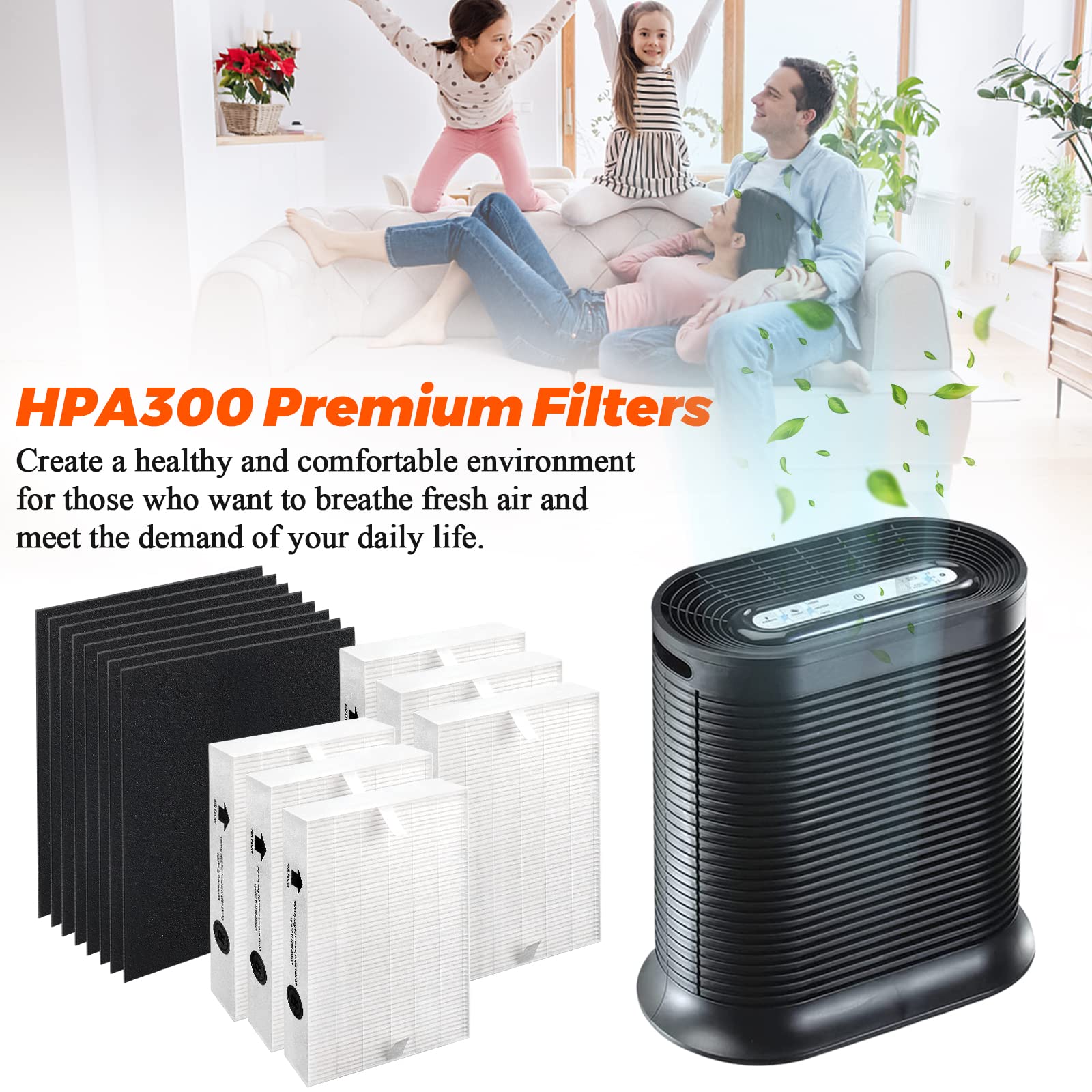 Blutoget HPA300 six-pack and eight pre-filter set for Honeywell