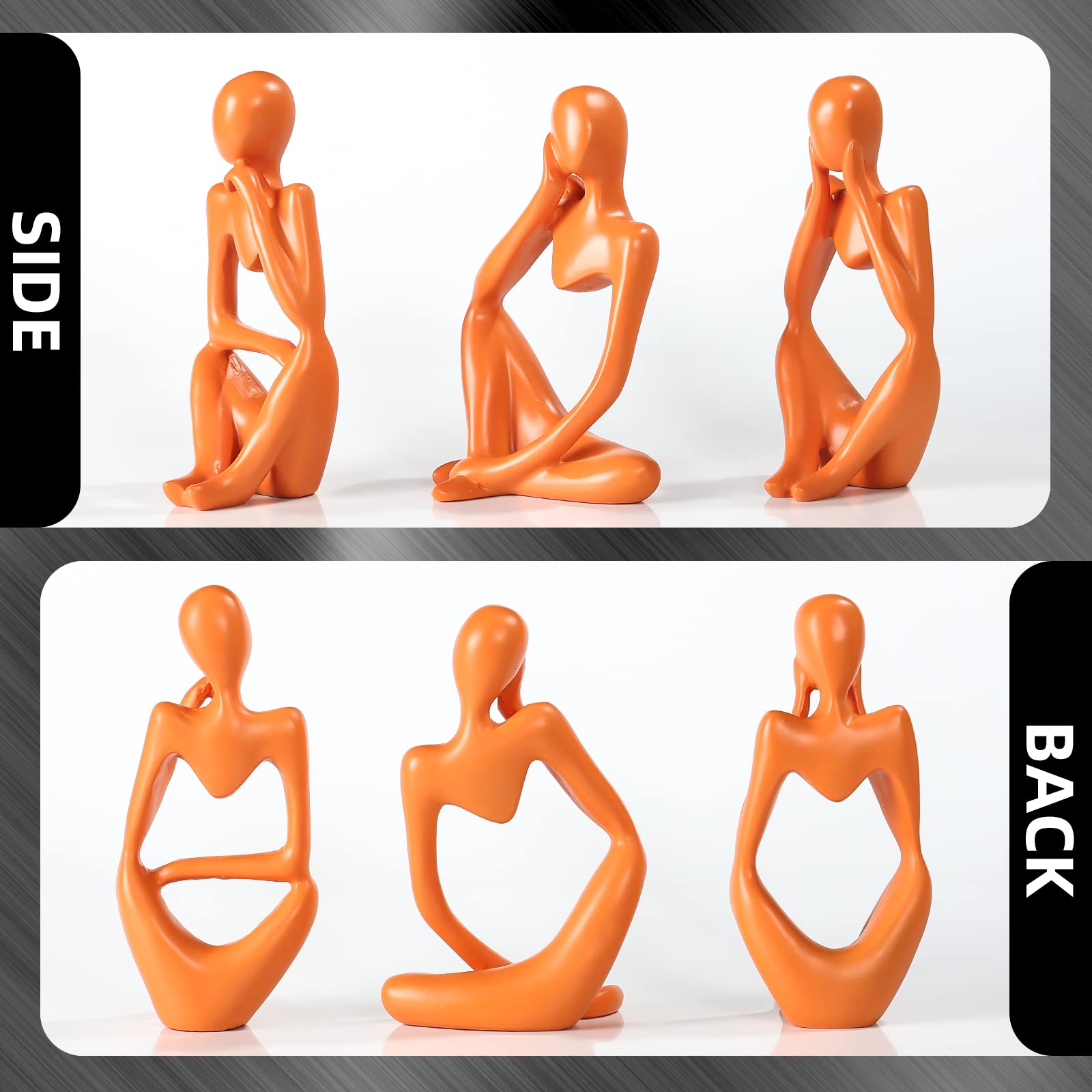 BMLCGJ abstract thinker statue in resin adds modern flair to space