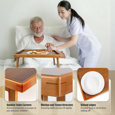 Bmboryxa tray doubles as a laptop desk on the sofa.
