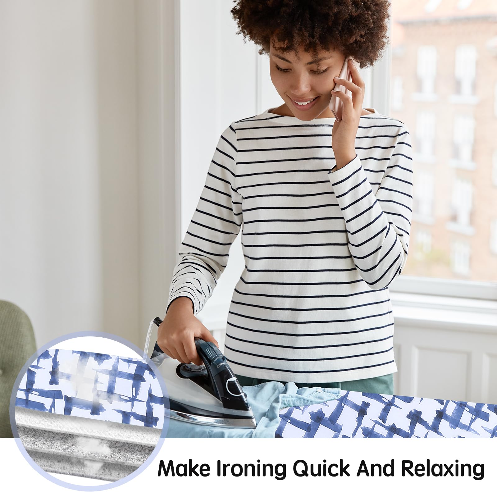 BNDX stain-resistant fabrics resist marks during busy ironing