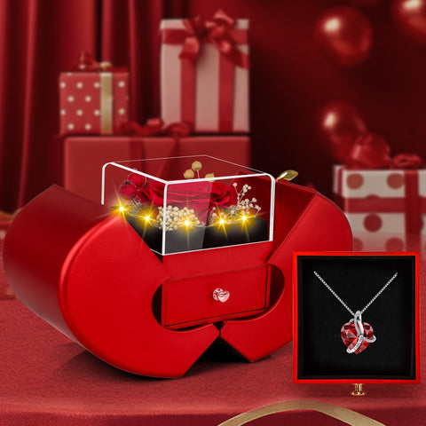 BNWXOY Apple of My Eye luxury box reveals romantic unboxing moment.
