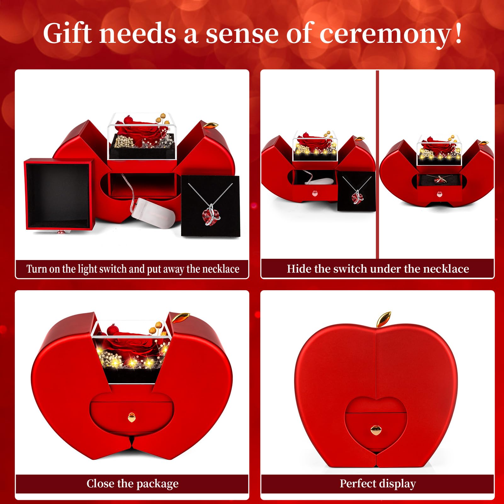 BNWXOY Mother's Day gift set for her with two-in-one keepsake.