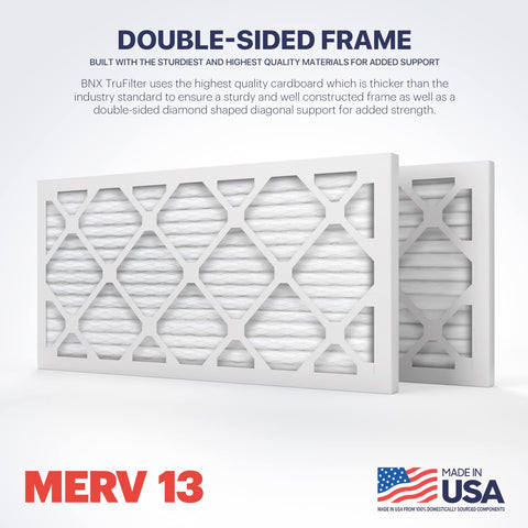 BNX TruFilter frame close-up reveals one-piece design reducing waste.