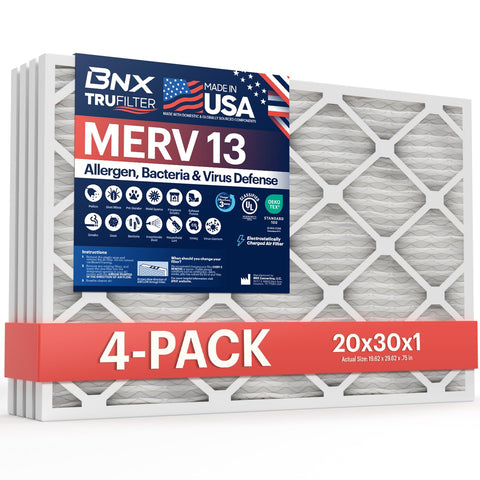 BNX TruFilter packaging ready for quick installation in your HVAC system.