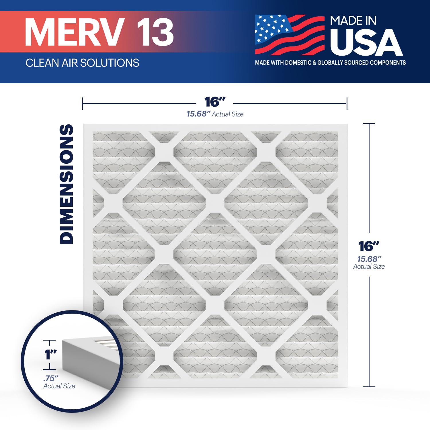 BNX TruFilter media close-up shows electrostatic filtration for cleaner air.