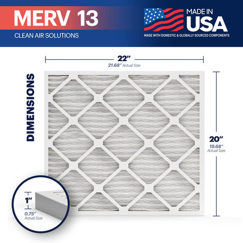 BNX TruFilter MERV 13 media blocks pollen and dust while maintaining airflow