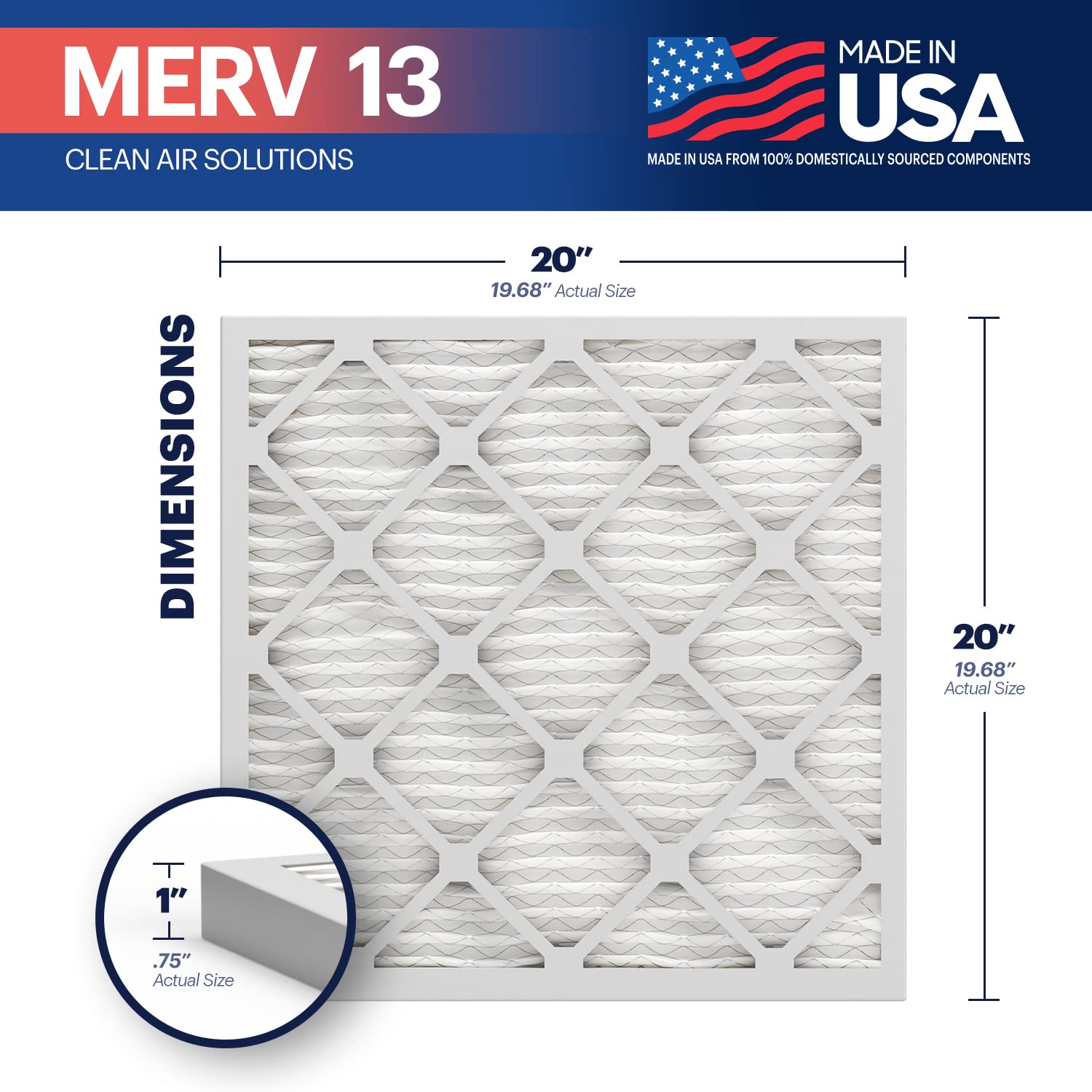 BNX TruFilter pleated-media closeup shows high-efficiency filtration.