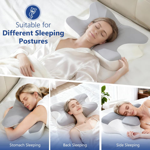 BNXIANG wide-shoulder area emphasizing comfortable fit for side sleepers