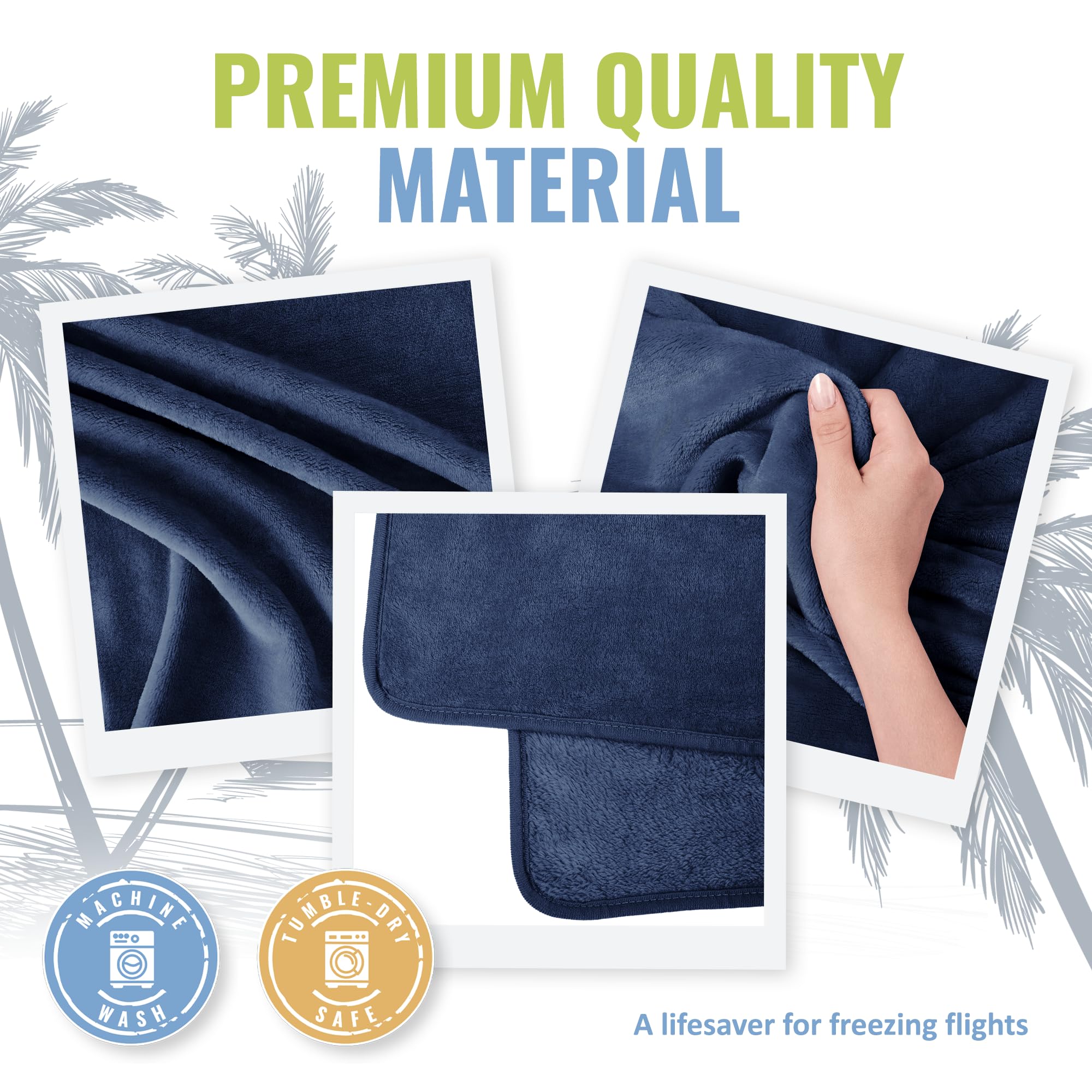 BOACAY blanket keeps you warm during long flights or road trips