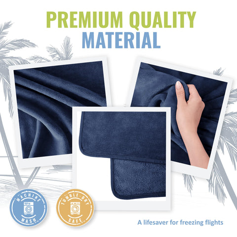 BOACAY blanket keeps you warm during long flights or road trips