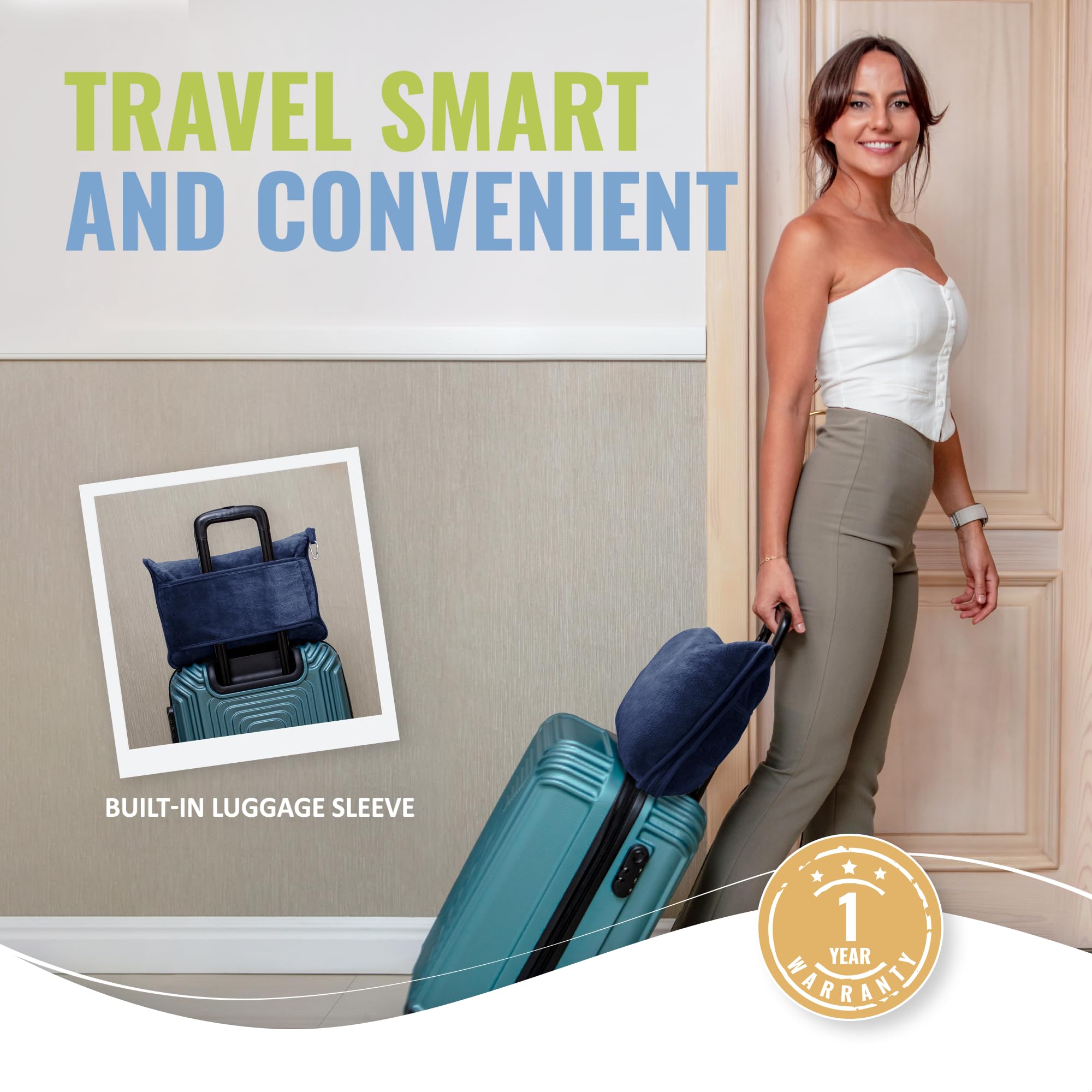 BOACAY blanket with backpack clip for secure on-the-go use