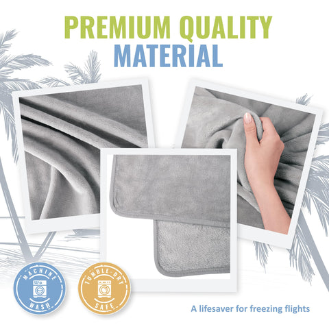 BOACAY breathable micro plush fabric delivers airy warmth without shedding.