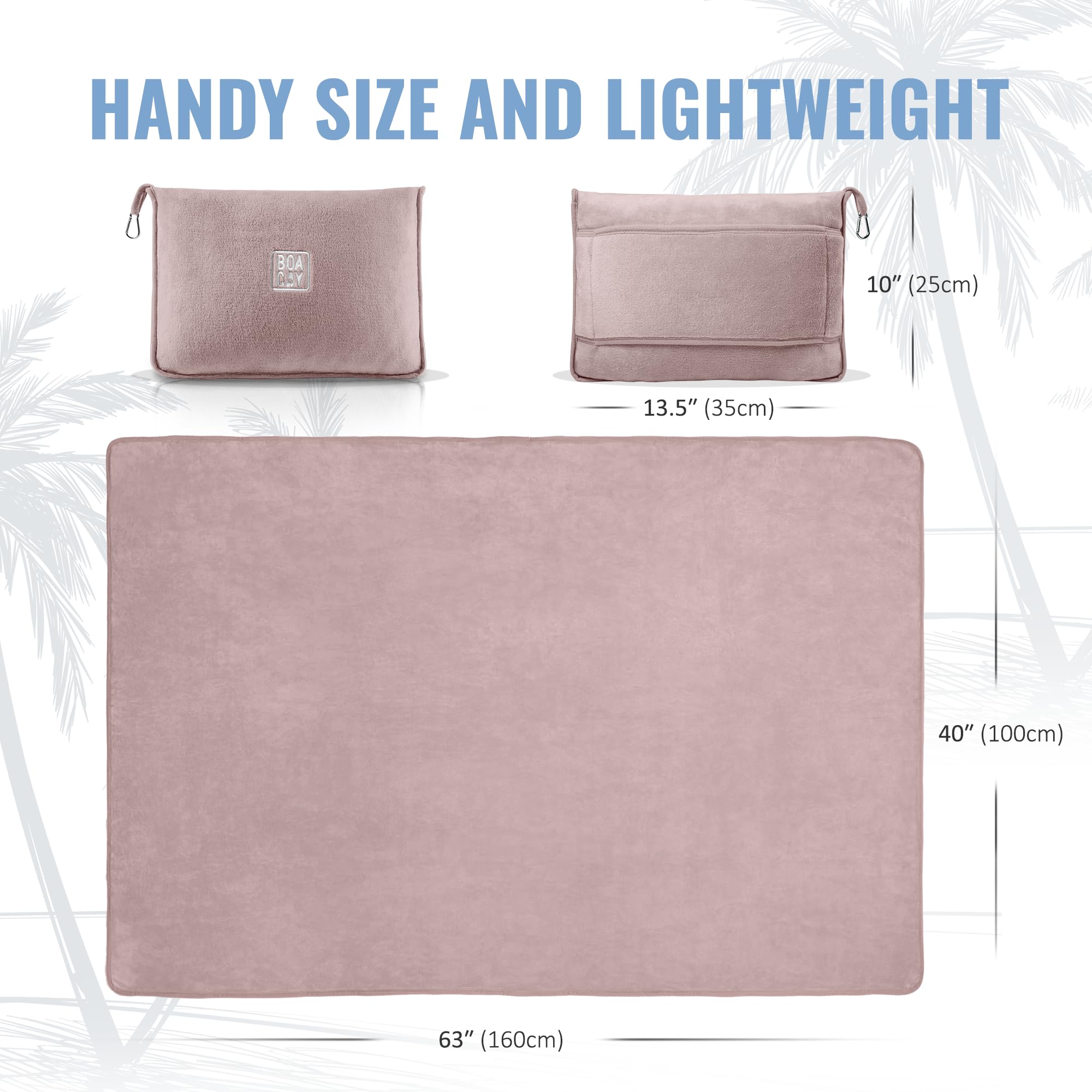 BOACAY gift-ready travel blanket ideal for birthdays and holidays