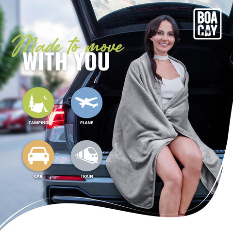 BOACAY gift-ready travel blanket ideal for birthdays or holidays.