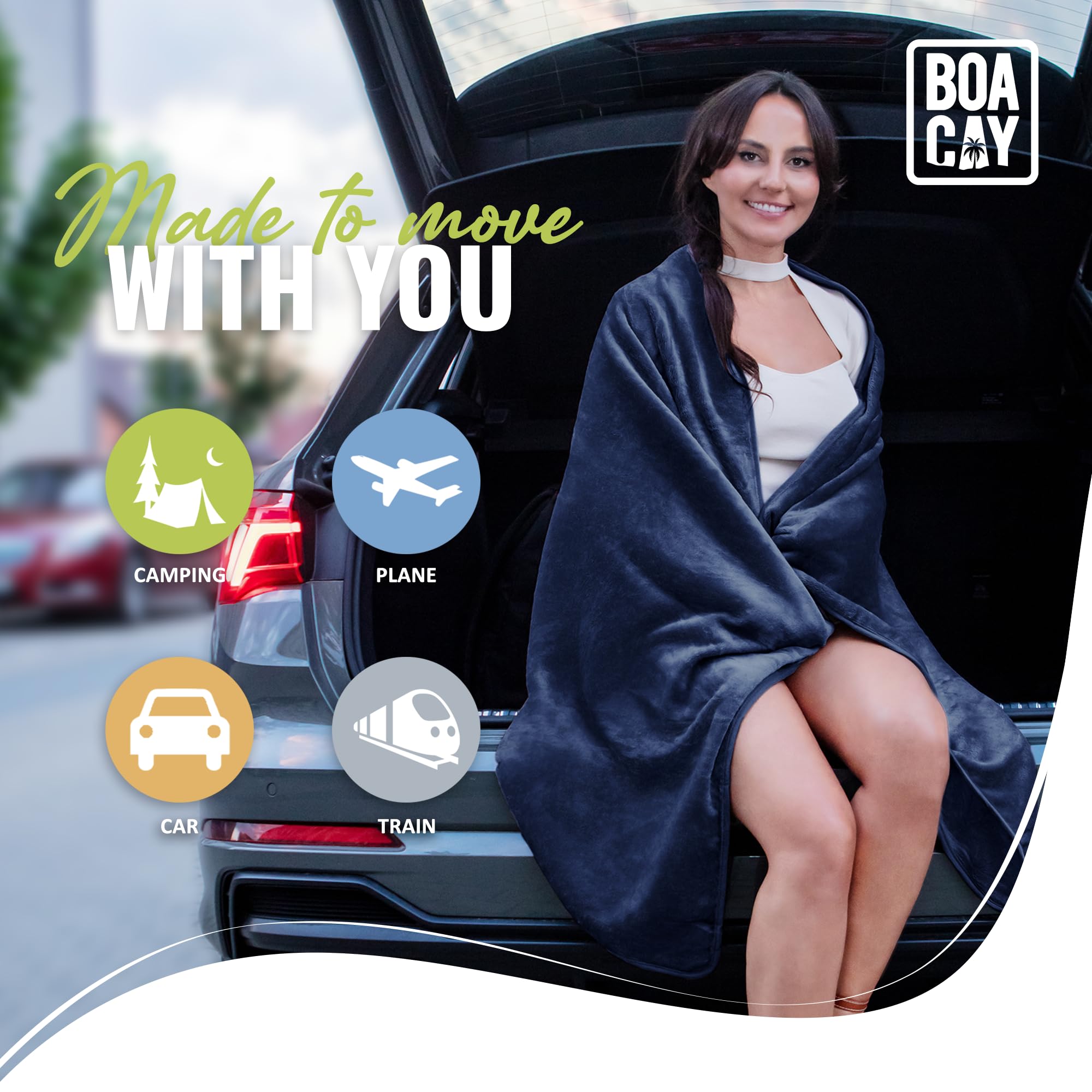 BOACAY travel blanket makes a thoughtful gift for holidays or birthdays