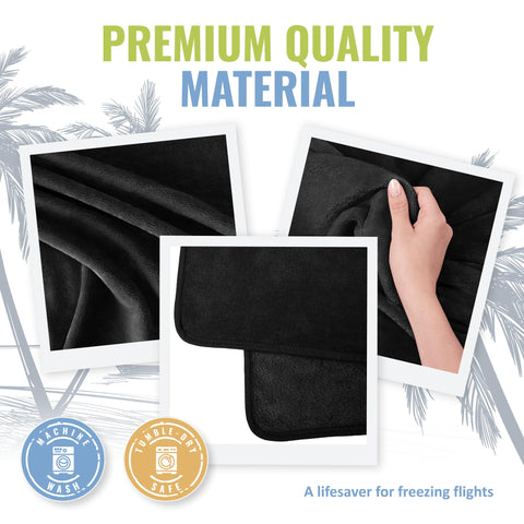 BOACAY road trip blanket compact design fits in carry-on