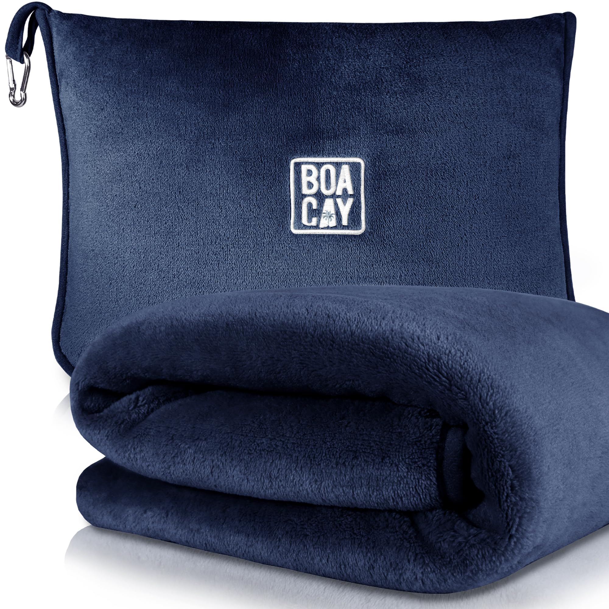 BOACAY soft warm travel blanket in 40x63 inches delivers cozy warmth on flights