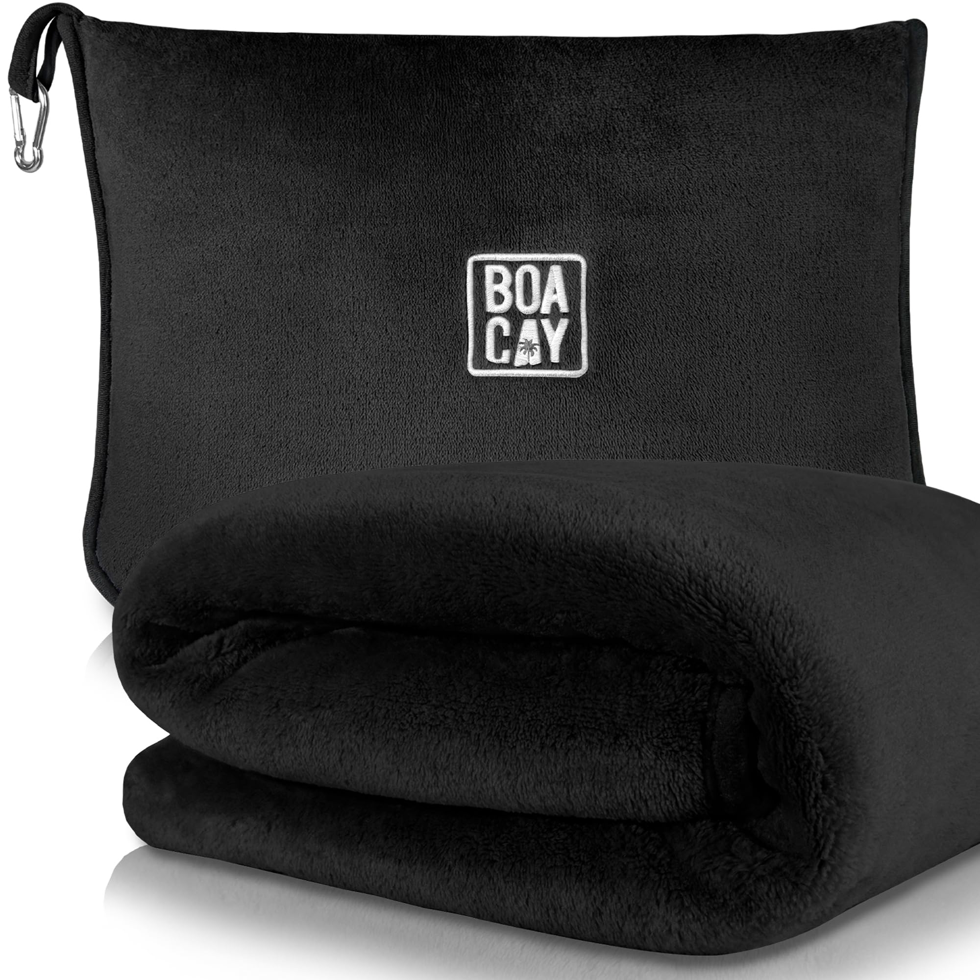 BOACAY soft warm travel blanket 40x63 inches ideal for long flights