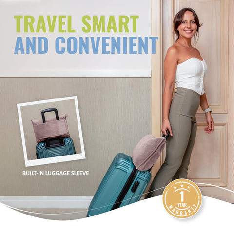 BOACAY travel blanket in car interior for comfortable road trips