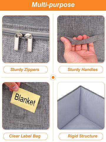 Boailydi 60L bag with zipper protection shields contents from dust.
