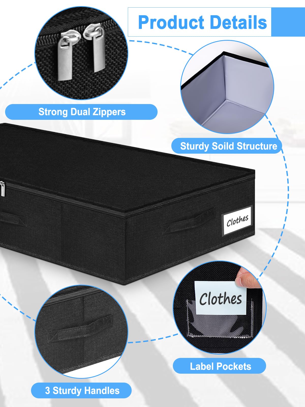 boailydi under bed storage bin ideal for dorms and bedrooms