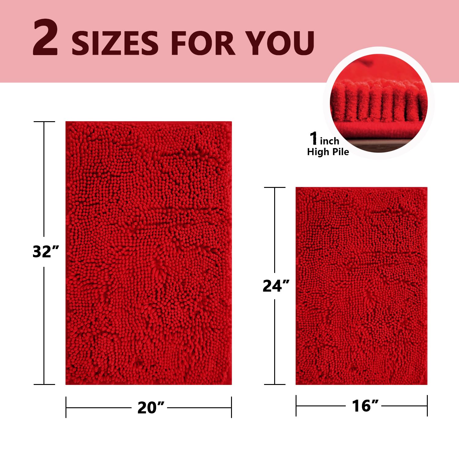 BOANKODU 2-piece rug set arranged for bathroom decor upgrade