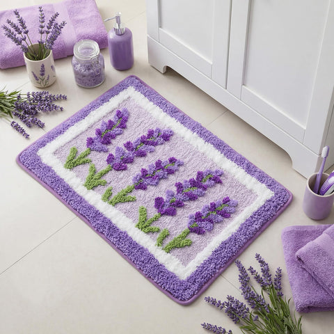 Boao bath mat edge stitching detail highlights durability for daily use.