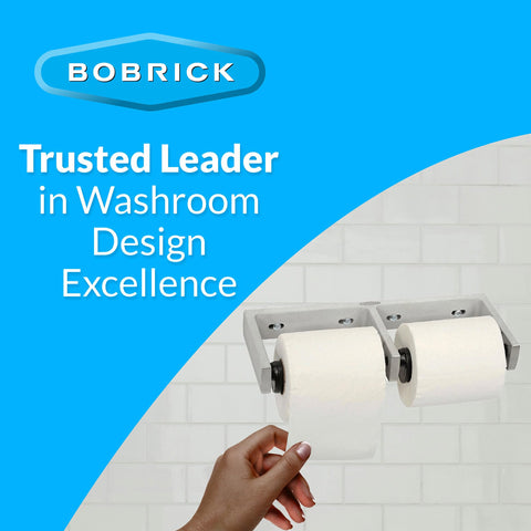 Bobrick B-2740 satin finish blends durability with a sleek, modern look.