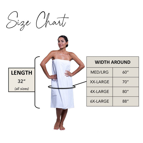 Boca BT Terry spa wrap in absorbent cotton for post-shower comfort