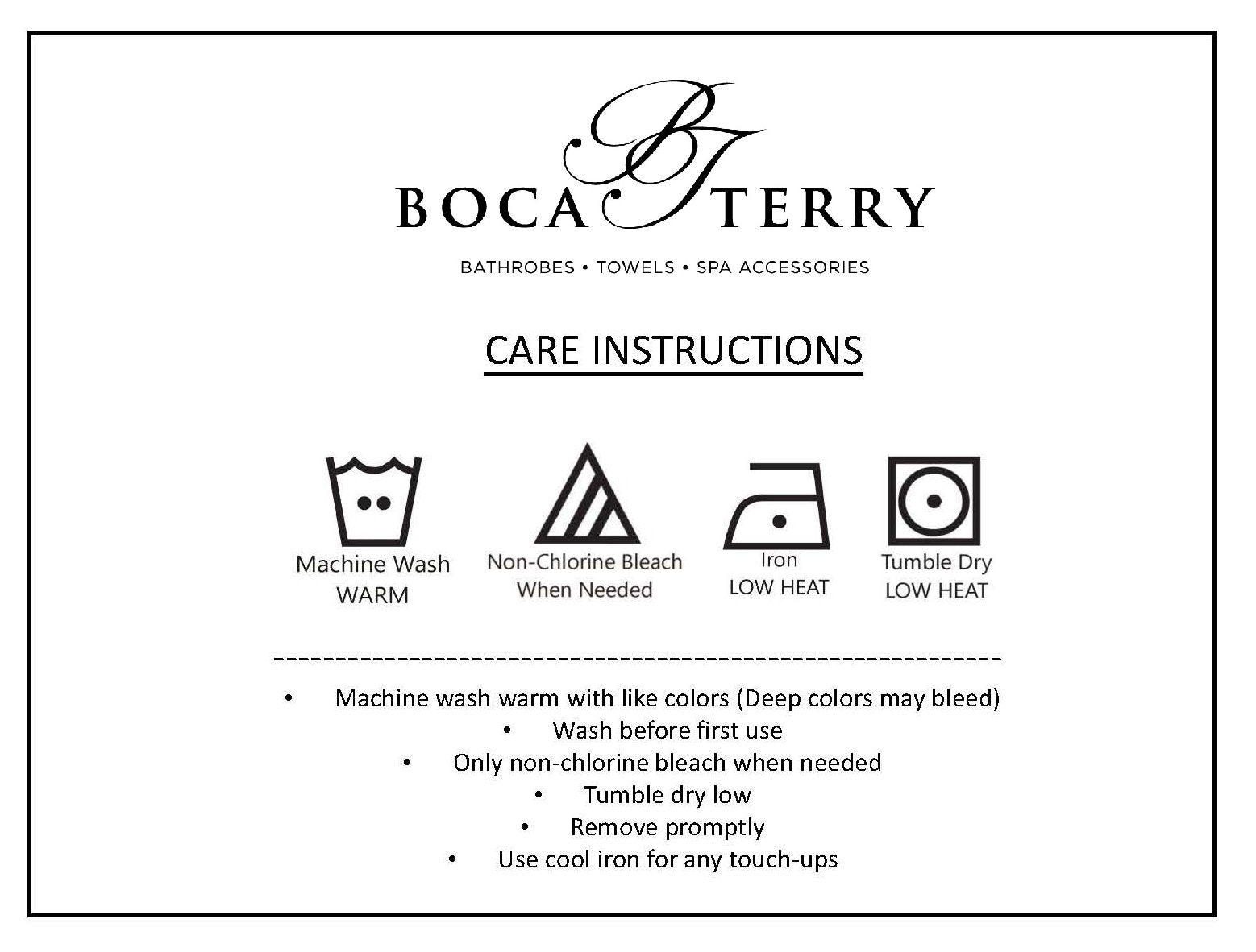 Boca BT Terry white spa wrap offers premium softness and versatility