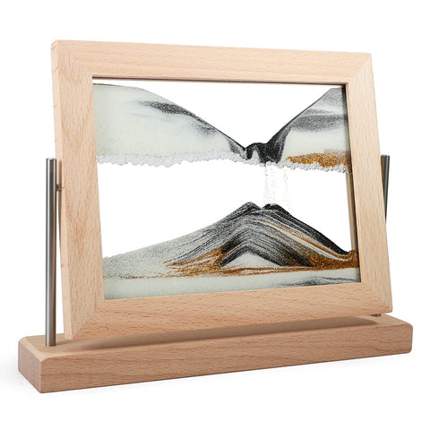 Bochino moving sand art picture frame with dynamic flow for calming desk decor.