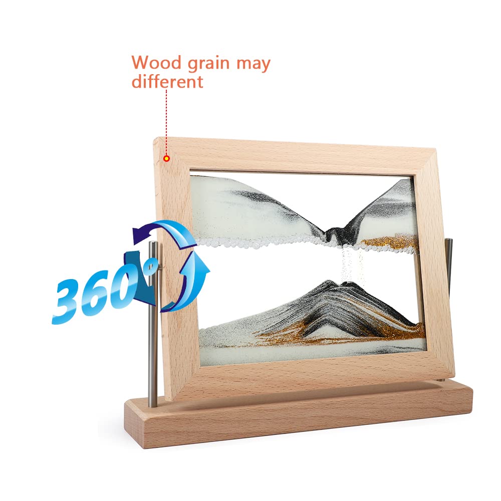 Bochino sand art picture frame captures evolving patterns for relaxing moments.