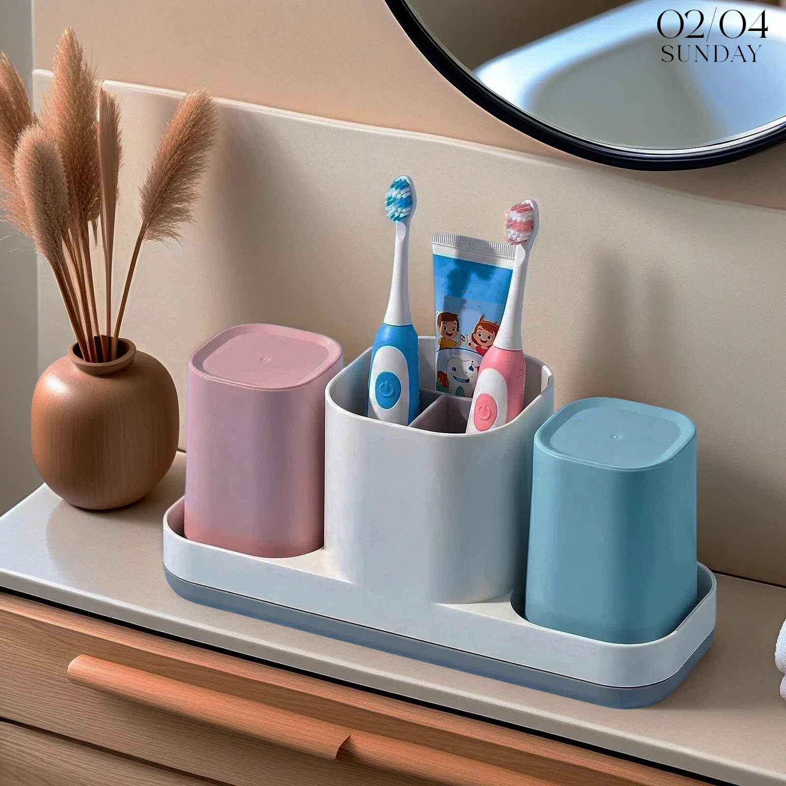 Boershun setup features upside-down draining cups that dry interiors.