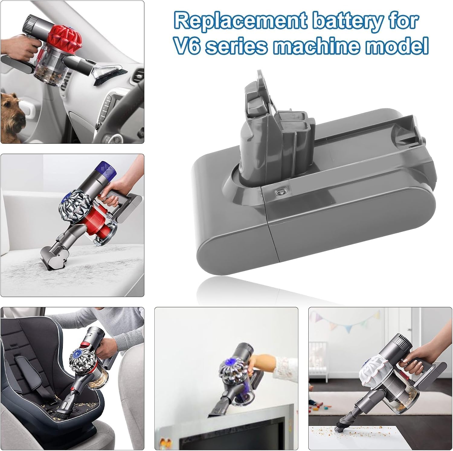 Boetpcr durable long-life battery for pet hair chores