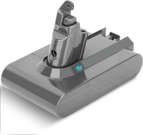 Boetpcr upgraded 6000mAh V6 battery front view powering handheld vacuum