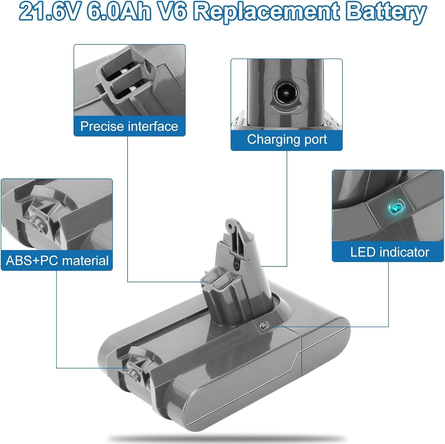 Boetpcr V6 battery easy-install for quick replacement