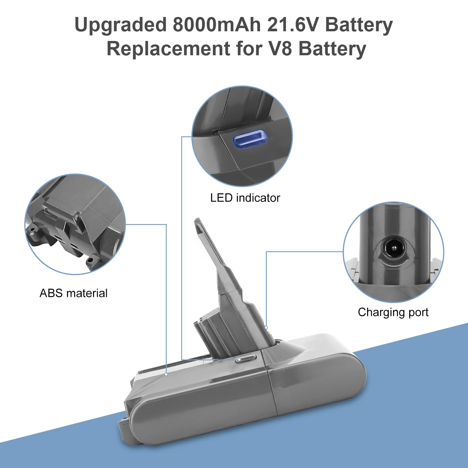 Boetpcr V8 battery in silver casing signals a reliable upgrade
