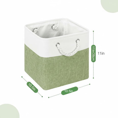 BOFUGA cube storage bin folded-flat, space-saving design